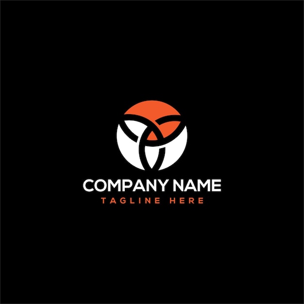 Diseño conceptual elegante del logotipo del círculo vectorial