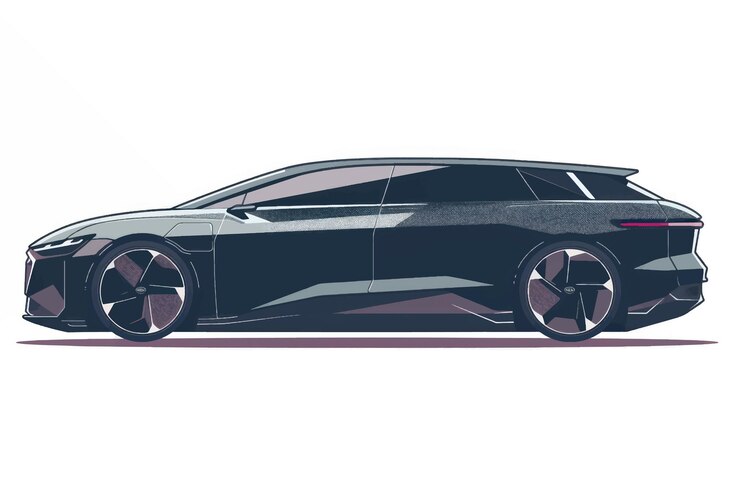 Vector diseño conceptual futurista de automóviles eléctricos