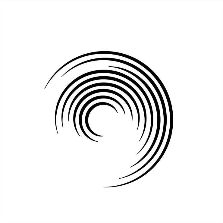 Vector diseño conceptual de la ilustración de círculos abstractos