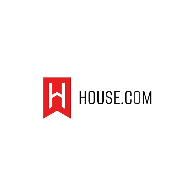 diseño conceptual de la letra h o del logotipo de la casa