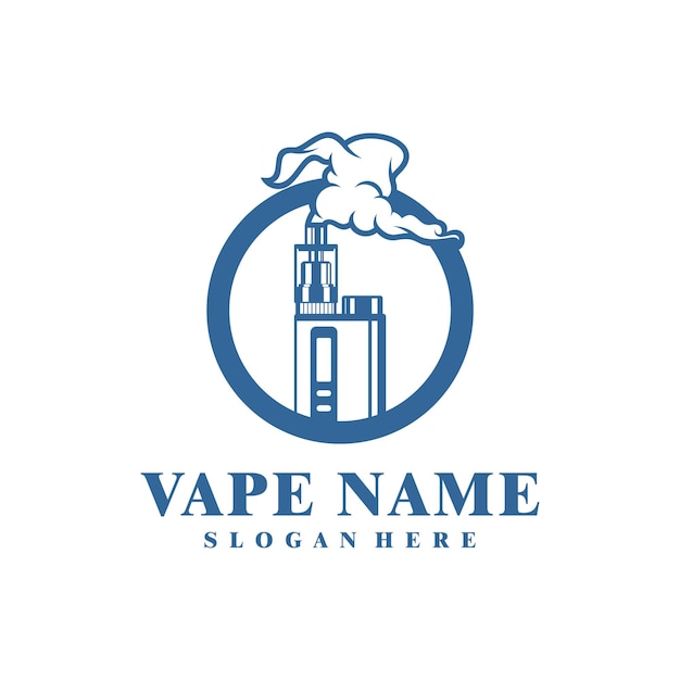 Diseño conceptual del logotipo de Vape Vector Diseño de ilustraciones de Vape