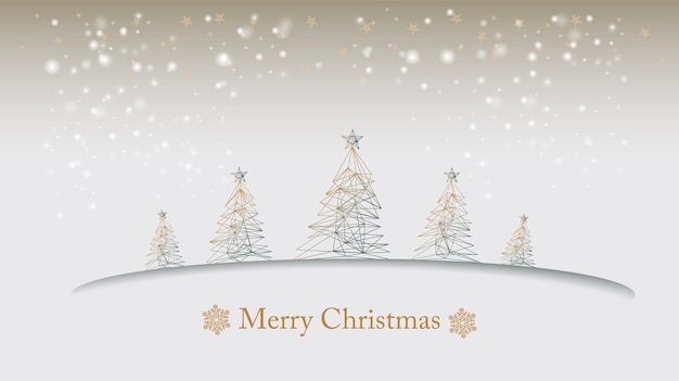 Diseño de conjunto de árbol de Navidad de ilustración vectorial