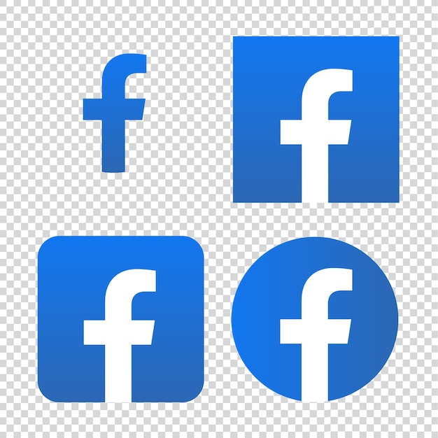 Diseño de conjunto de iconos de facebook de redes sociales