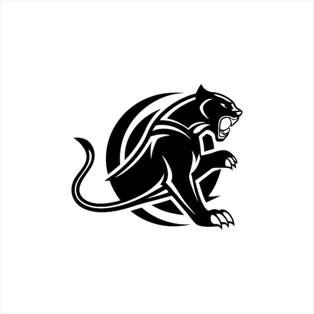 diseño del conjunto de iconos de pantera