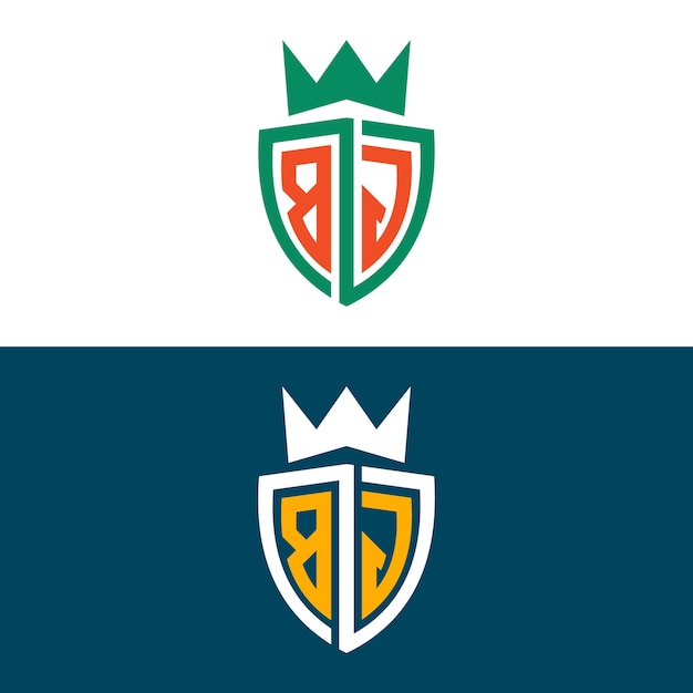 Diseño del conjunto de letras del logotipo BG GB