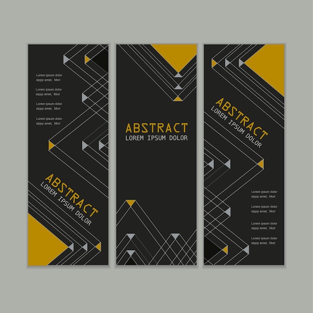Diseño de conjunto de plantillas de banner elegante