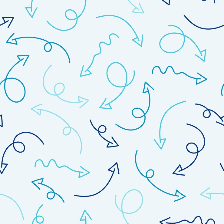 Diseño de conjuntos de colecciones vectoriales de patrones sin costuras con fondo azul hielo
