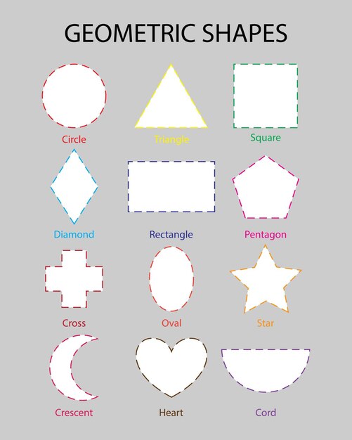 diseño de conjuntos de formas geométricas