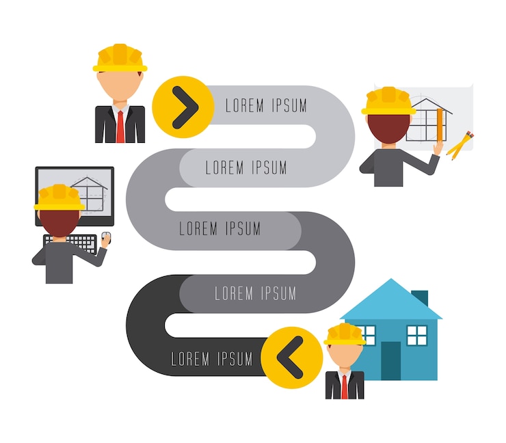 Vector en el diseño de la construcción, ilustración vectorial gráfico eps10