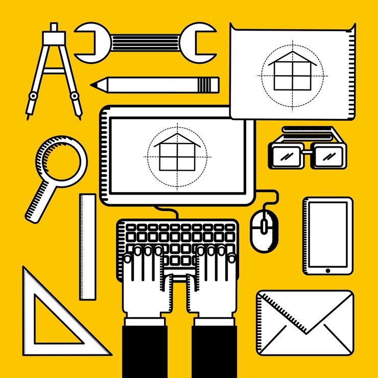 Vector en el diseño de la construcción, ilustración vectorial gráfico eps10