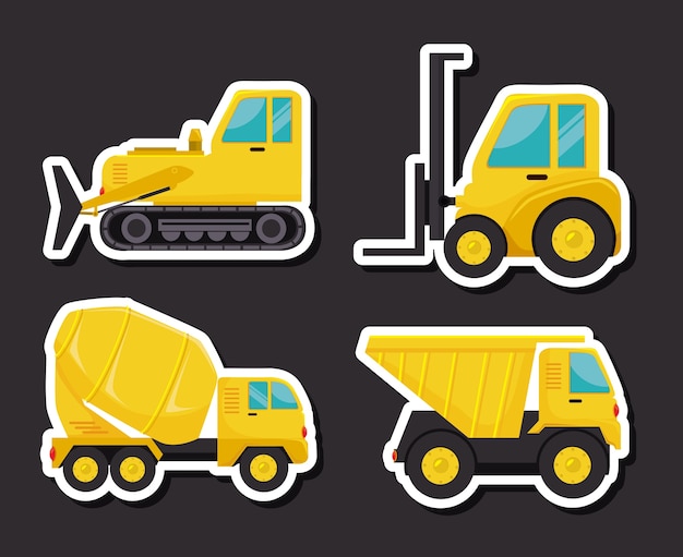 Diseño de la construcción, ilustración vectorial