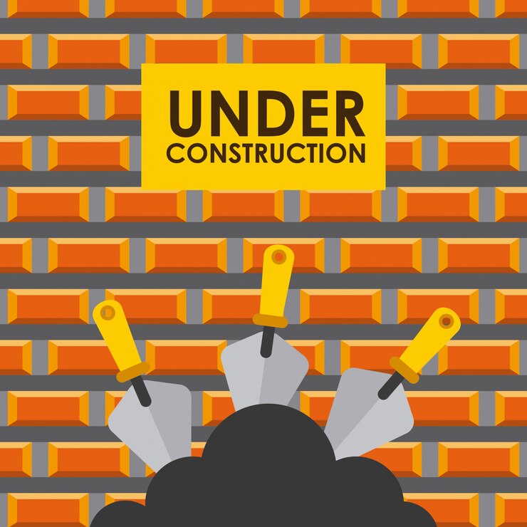 Vector bajo diseño de construcción