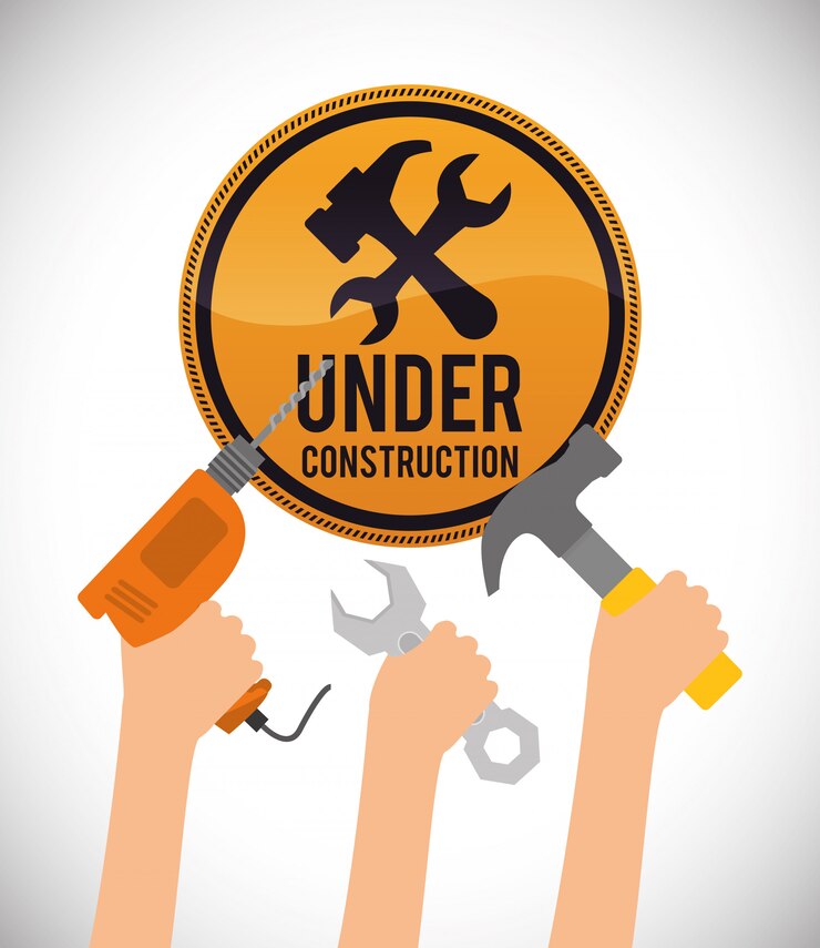 Vector bajo diseño de construccion