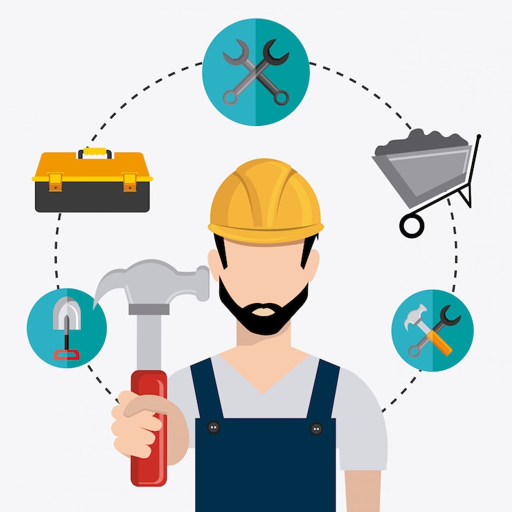 Vector diseño constructivo.