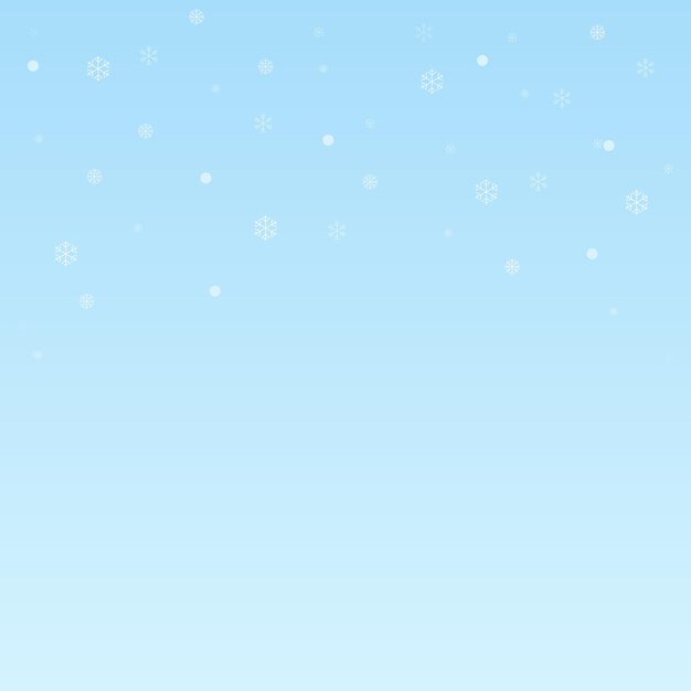Diseño de copos de nieve con fondo azul.