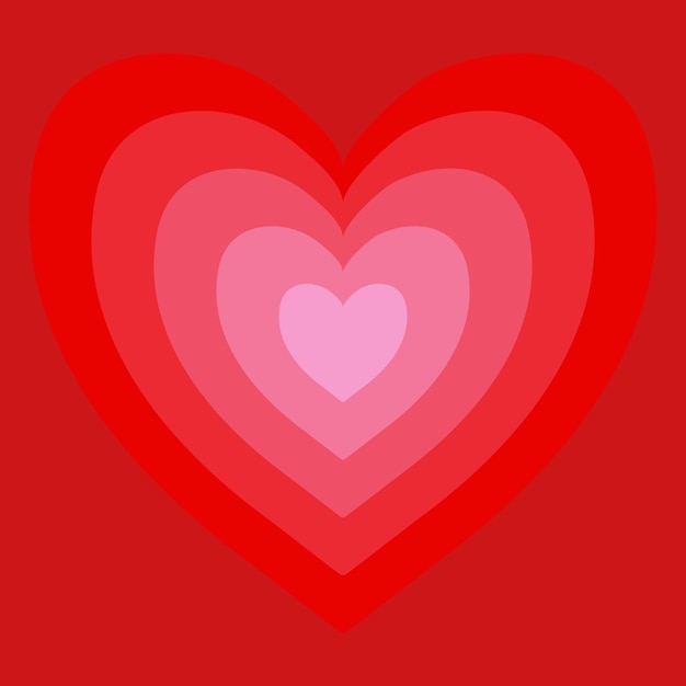 Diseño de corazón en capas
