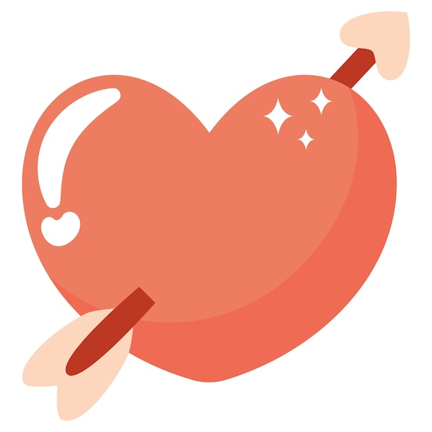 Diseño del corazón de Cupido