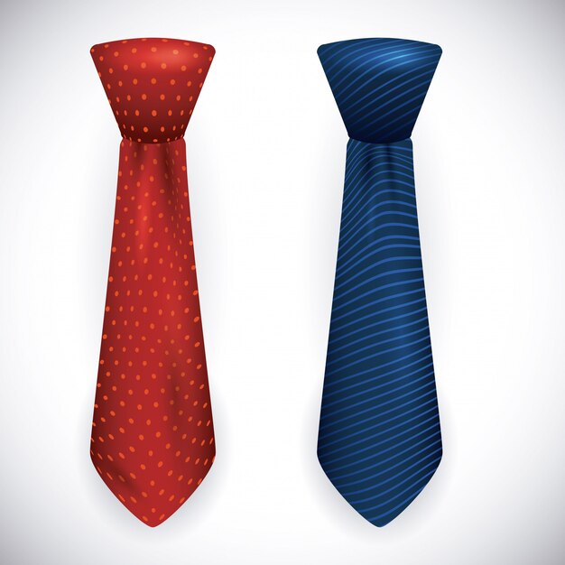 Accesorios para hombres corbatas de colores a la moda conjunto de corbatas  de colores grandes diferentes tipos vector