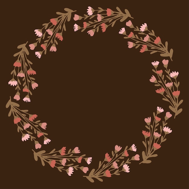 Diseño de corona de Navidad.