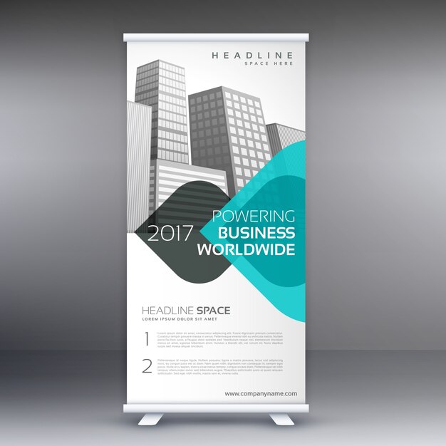 Diseño corporativo de banner roll up