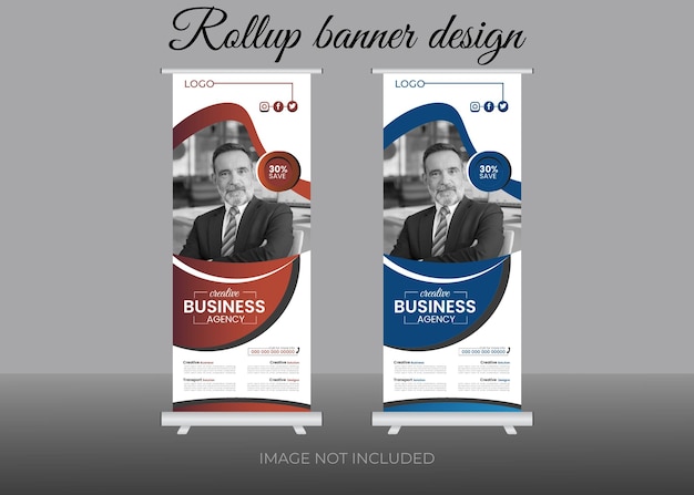 Diseño corporativo de banner roll up