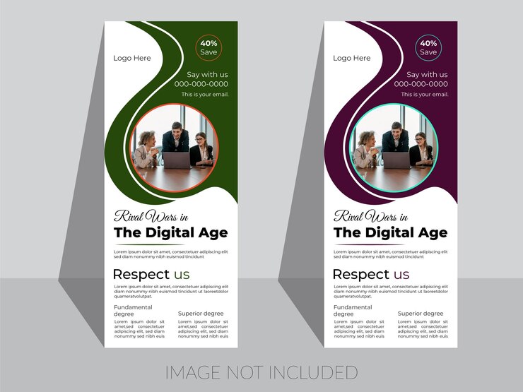 Diseño corporativo de banner roll up