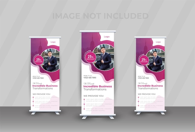 Diseño corporativo de banner roll up