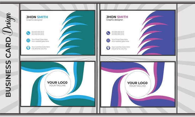Diseño corporativo moderno y limpio de plantillas de tarjetas de visita profesionales