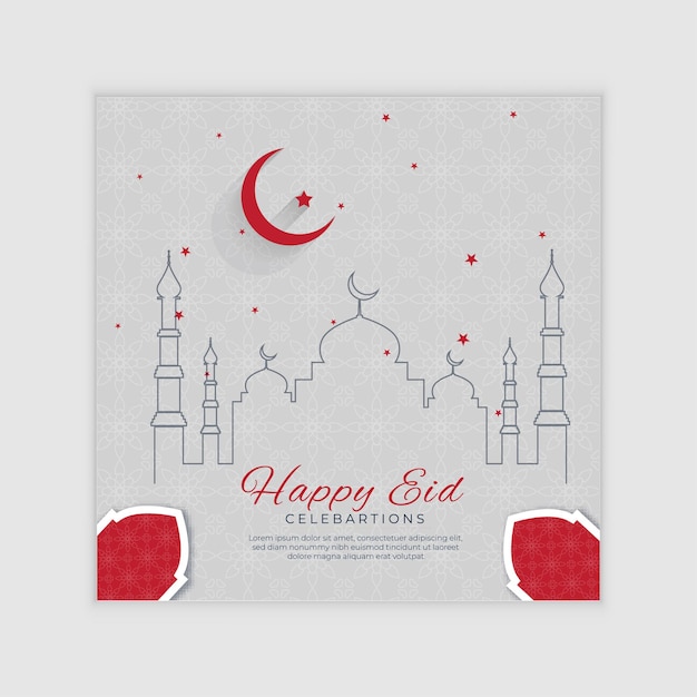 Diseño del correo de eid mubarak