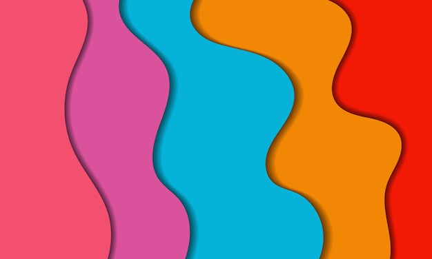 diseño de corte de papel con fondo abstracto diseño vectorial para presentaciones de negocios banner