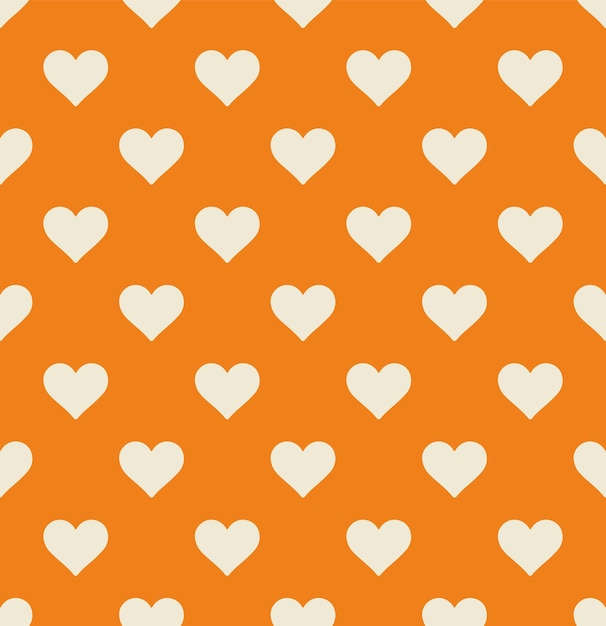 Diseño sin costura vectorial de patrón mínimo de corazones monocromáticos abstractos perfecto para impresión de tela Allover