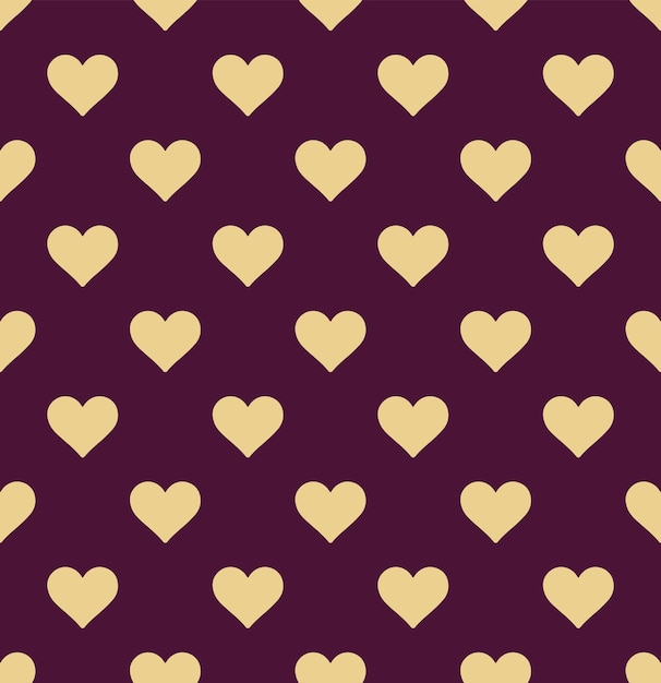 Diseño sin costura vectorial de patrón mínimo de corazones monocromáticos abstractos perfecto para impresión de tela Allover