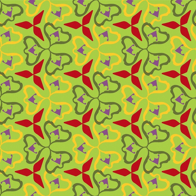 Diseño sin costuras étnico colorido