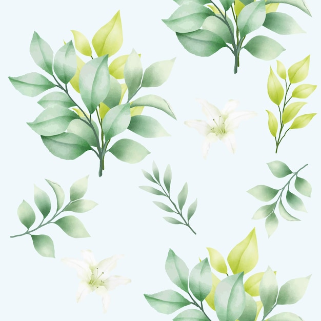 Diseño sin costuras de flor de rosa en acuarela dibujada a mano