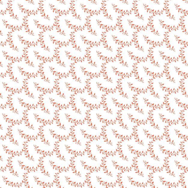Diseño sin costuras ilustrado con flores estilizadas