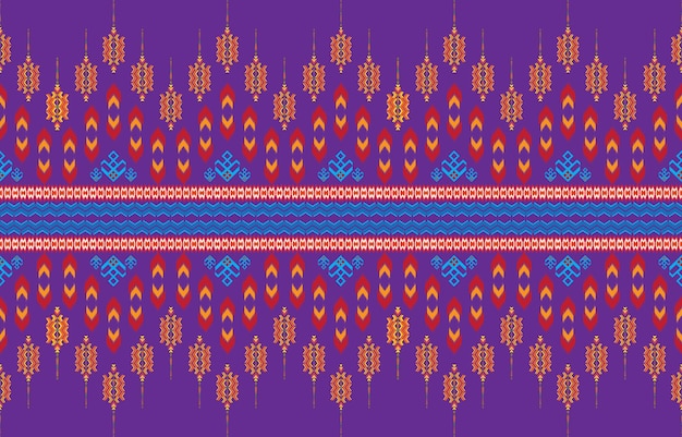 Diseño sin costuras de patrones étnicos geométricos para textiles de tela de papel tapiz de fondo