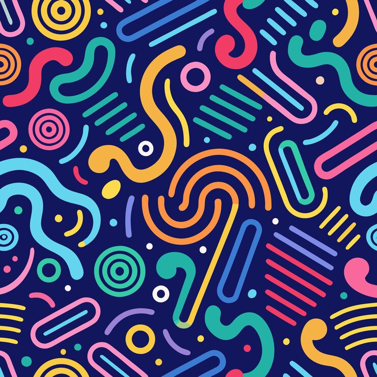 Vector diseño sin costuras de patrones geométricos abstractos y coloridos