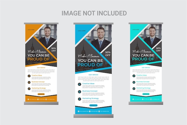 Diseño creativo de banners para negocios corporativos de moda Diseño corporativo creativo