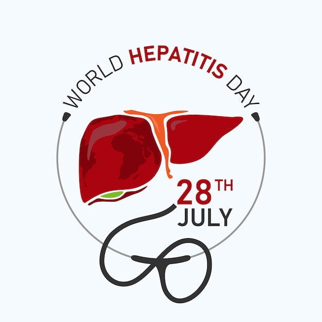 Diseño creativo del Día Mundial de la Hepatitis para redes sociales