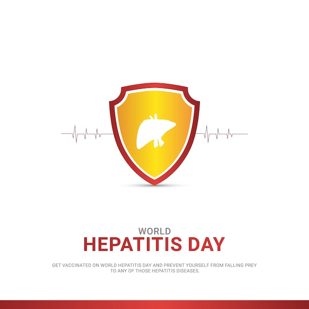 Diseño creativo del día mundial de la hepatitis.