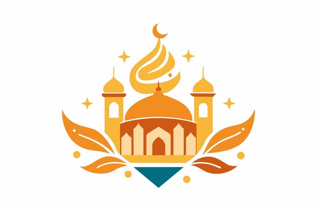 Diseño creativo de Eid Al Adha imagen de ilustración vectorial sobre fondo blanco
