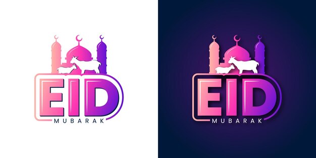 Diseño creativo de Eid Mubarak Diseño de Eid al adha