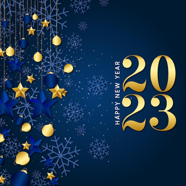 Diseño creativo feliz año nuevo 2023