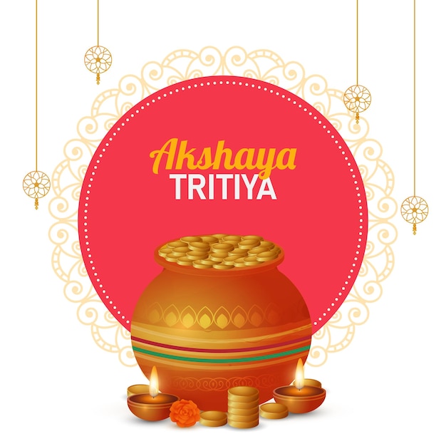 Diseño creativo del festival de Akshaya Tritiya