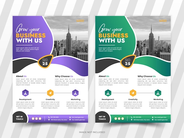 Diseño creativo de folletos corporativos plantilla diseño de folletos comerciales