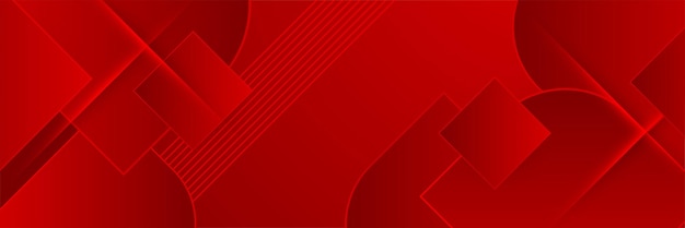 Diseño creativo de fondo de banner web abstracto rojo moderno