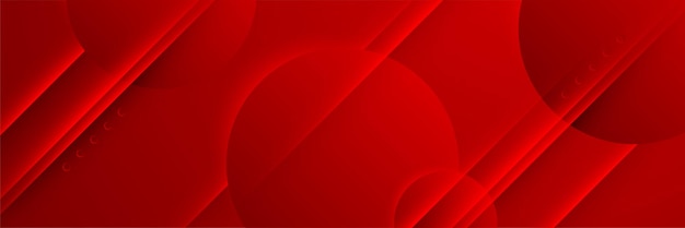 Diseño creativo de fondo de banner web abstracto rojo moderno