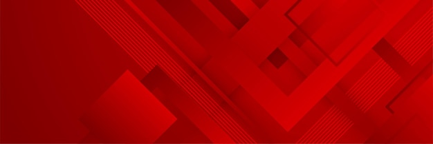 Diseño creativo de fondo de banner web abstracto rojo moderno