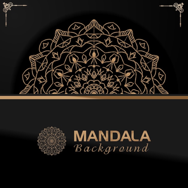 Diseño creativo de fondo de mandala