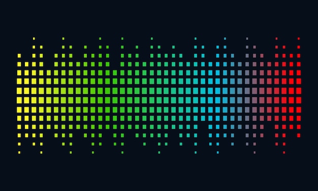 Vector diseño creativo de la forma de onda de sonido colorido